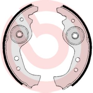 Conjunto, sapatas de travão BREMBO S 23 501