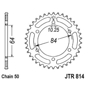 Kettenrad hinten JT JTR814,41