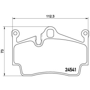 Bremsbelagsatz, Scheibenbremse BREMBO P 65 028