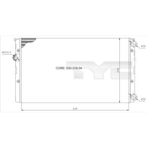 Arrefecedor do motor TYC 737-0027
