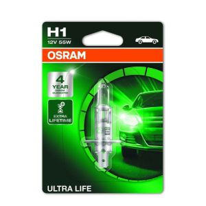 Lâmpada de halogéneo OSRAM H1 Ultra Life 12V, 55W