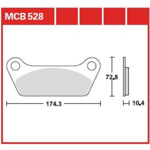 Bremsbelagsatz TRW MCB528LF