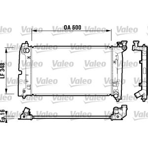 Radiatore, raffreddamento motore VALEO 734199