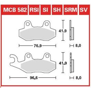 Bremsbelagsatz TRW MCB582SRM