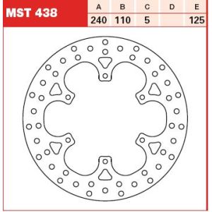 Disque de frein TRW MST438, 1 pièce