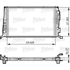 Arrefecedor do motor VALEO 735279