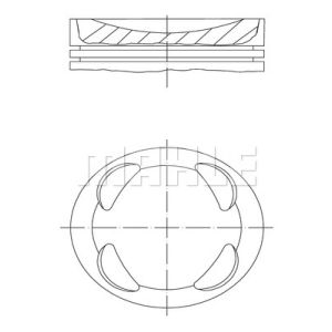 Kolben MAHLE 081 PI 00104 001