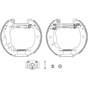 Jeu de mâchoires de frein Shoe Kit Pro TEXTAR 84037903