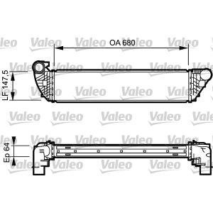 Ladeluftkühler VALEO 817828