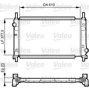 Motorkühler VALEO 731550