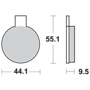 Bremsbelagsatz TRW MCB18