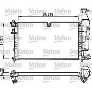 Arrefecedor do motor VALEO 731296