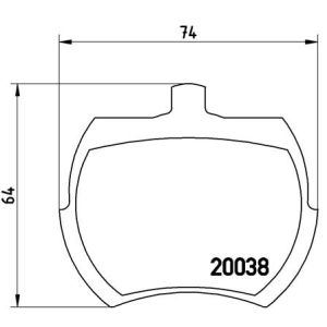Levyjarrun jarrupalasarja BREMBO P 52 002