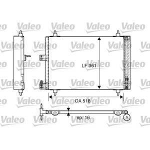 Condensador, aire acondicionado VALEO 817667