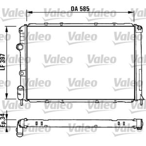 Motorkühler VALEO 731380