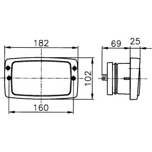 Farol principal HELLA 1AB 006 213-027