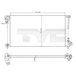 Arrefecedor do motor TYC 705-0001