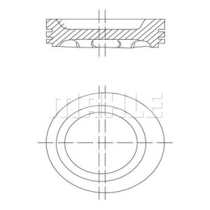 Kolben MAHLE 229 19 00