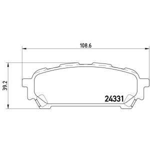 Bremsbelagsatz, Scheibenbremse BREMBO P 78 014