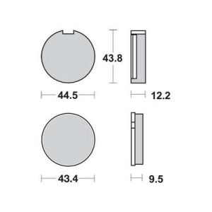Conjunto de pastilhas de travão TRW MCB91
