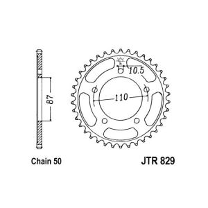 Kettenrad JT JTR829,44