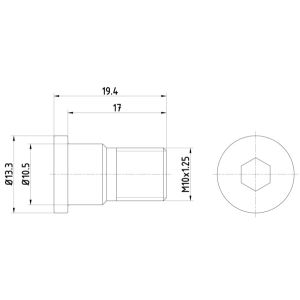 Schraube, Bremsscheibe TEXTAR TPM0007