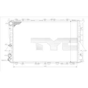 Raffreddatore motore TYC 702-0027