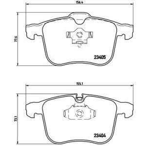 Bremsbelagsatz, Scheibenbremse BREMBO P 59 046