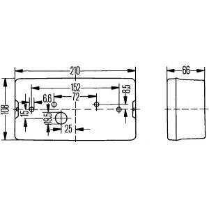 Takavalo HELLA 2SE 006 040-011 Vasen