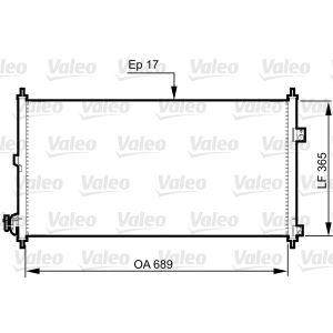 A/C-kondensor VALEO 814331