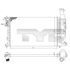 Arrefecedor do motor TYC 705-0069