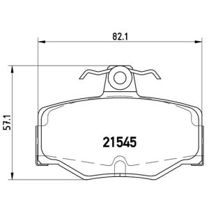 Juego de pastillas de freno BREMBO P 56 024, atrás