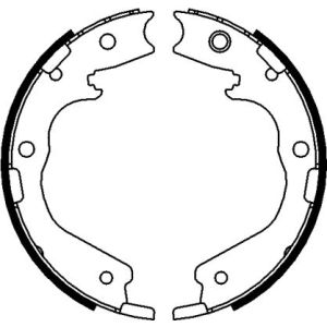 Juego de zapatas de freno, freno de estacionamiento TEXTAR 91076200