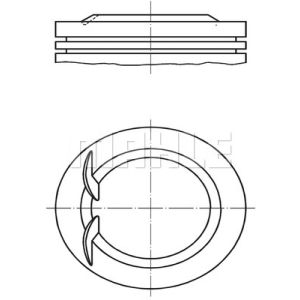 Kolben MAHLE 011 02 01