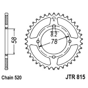 Kettenrad JT JTR815,35