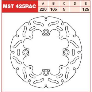 Disco de travão TRW MST425RAC, 1 Peça