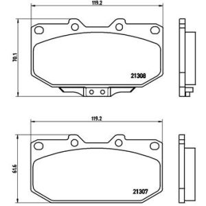 Bremsbelagsatz, Scheibenbremse BREMBO P 56 025