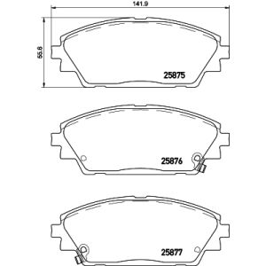 Set di pastiglie freno, freno a disco BREMBO P 49 050