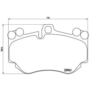 Levyjarrun jarrupalasarja BREMBO P 65 016