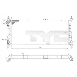 Arrefecedor do motor TYC 725-0019-R