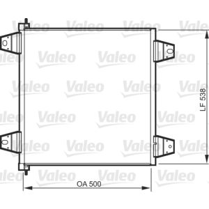 A/C-kondensor VALEO 818986