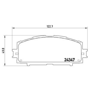 Jogo de pastilhas para travão de disco BREMBO P 83 086