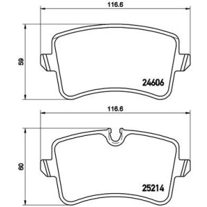 Conjunto de pastilhas de travão, travão de disco PRIME LINE BREMBO P 85 120