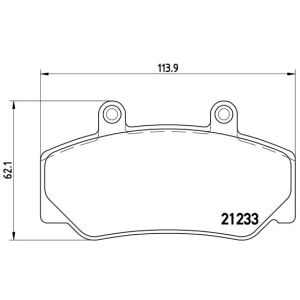 Bremsbelagsatz, Scheibenbremse BREMBO P 86 006
