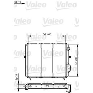 Radiateur moteur VALEO 730183