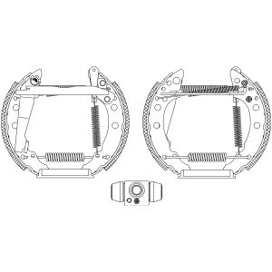 Conjunto, sapatas de travão TEXTAR 84018203