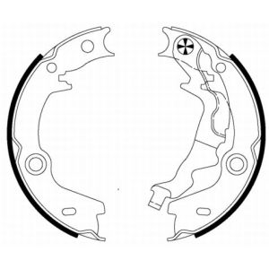 Bremsbackensatz, Feststellbremse TEXTAR 91072500