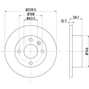 Disque de frein TEXTAR 92025700 avant, plein, 1 pièce