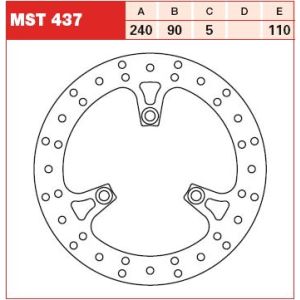 Bremsscheibe TRW MST437, 1 Stück