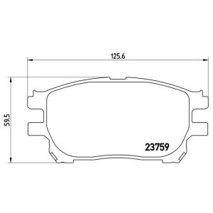 Bremsbelagsatz, Scheibenbremse BREMBO P 83 070